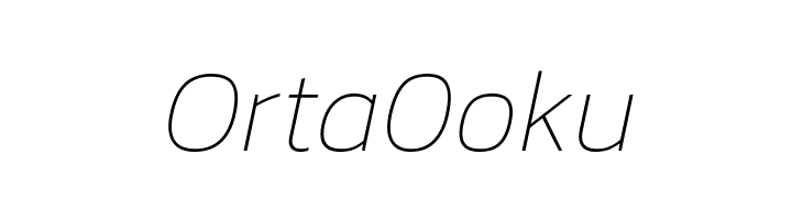 Kanit Thin Italic  Free Fonts Download