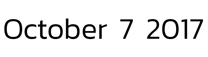 October%2B7%2B2017 Kanit Light Font
