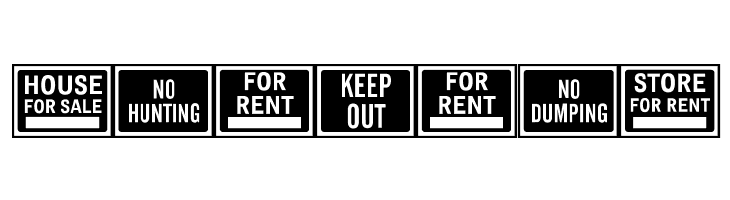 All-Purpose Signs JL  Free Fonts Download