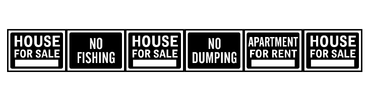 All-Purpose Signs JL  Free Fonts Download