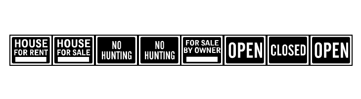 All-Purpose Signs JL  Free Fonts Download