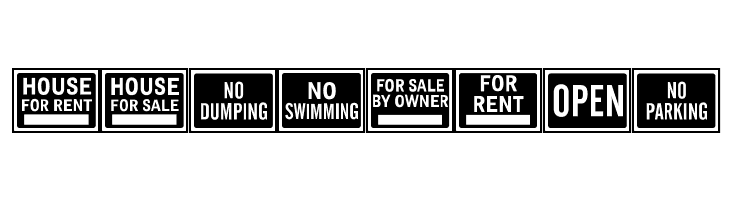 All-Purpose Signs JL  Free Fonts Download