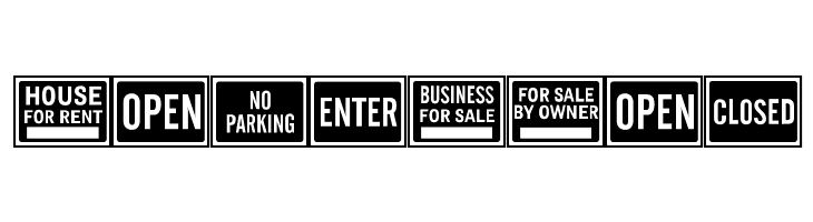 All-Purpose Signs JL  Free Fonts Download