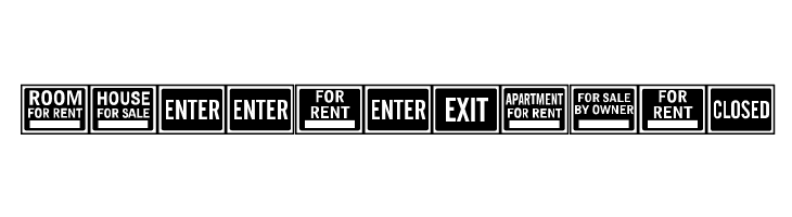 All-Purpose Signs JL  Free Fonts Download