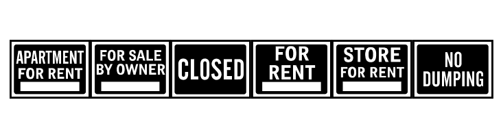 All-Purpose Signs JL  Free Fonts Download