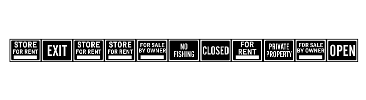 All-Purpose Signs JL  Free Fonts Download