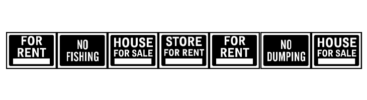 All-Purpose Signs JL  Free Fonts Download