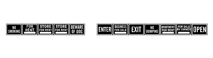 All-Purpose Signs JL  Free Fonts Download