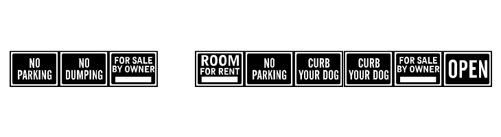 All-Purpose Signs JL  Free Fonts Download