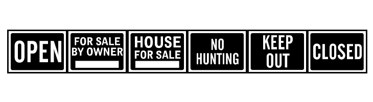 All-Purpose Signs JL  Free Fonts Download