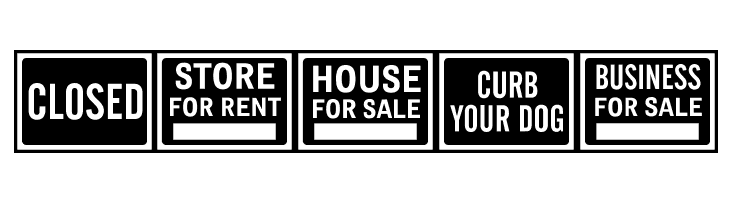 All-Purpose Signs JL  Free Fonts Download