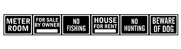 All-Purpose Signs JL  Free Fonts Download