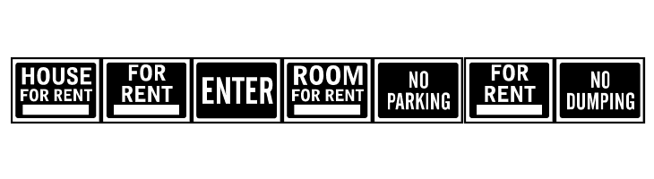 All-Purpose Signs JL  Free Fonts Download