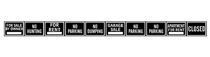 All-Purpose Signs JL  Free Fonts Download
