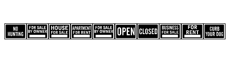 All-Purpose Signs JL  Free Fonts Download