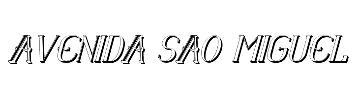 Senandung Malam 3D Bold Italic  Free Fonts Download