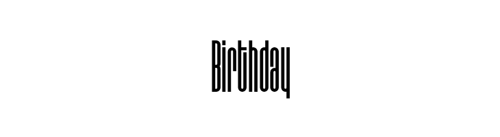 Birthday Disclaimer Plain Font