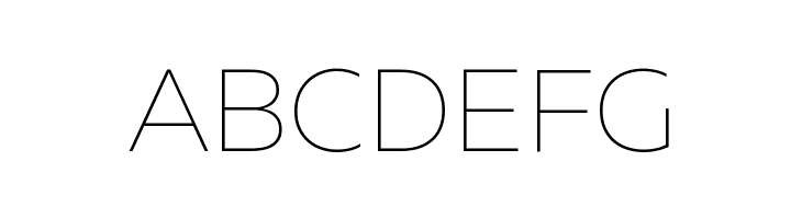 Muller Thin DEMO  Free Fonts Download