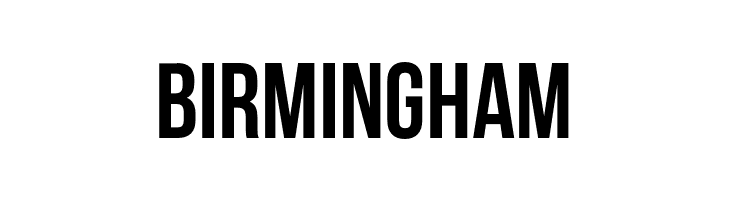 BIRMINGHAM BebasNeueBold Font