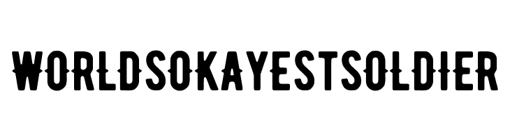 WORLDsOKAyEstsOLDIER BERNIERRegular-Regular Font
