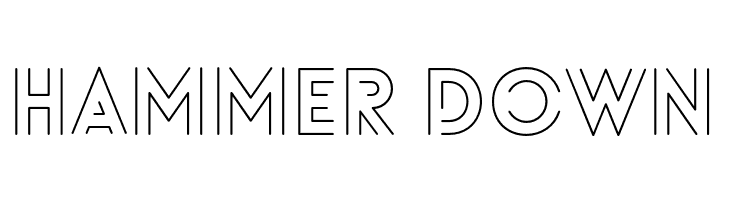 HAMMER%2BDOWN LoveloLineLight Font