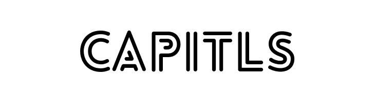 CAPITLS LoveloLineBold Font