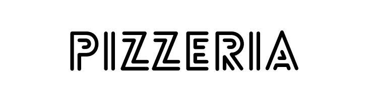 PIZZERIA LoveloLineBold Font