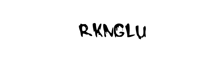 RKNGLU DrippyMcDrip Font
