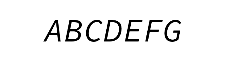 Source Code Pro Italic  Free Fonts Download