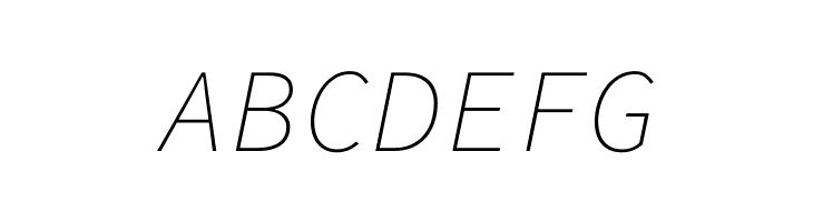 ABCDEFG Source Code Pro ExtraLight Italic Font