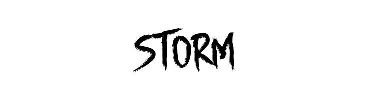 STORM DHF Story Brush Font