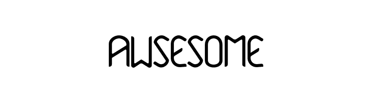 AWSESOME Hebe Font