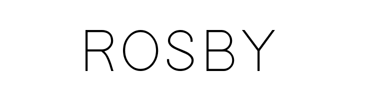 ROSBY Gondola Font
