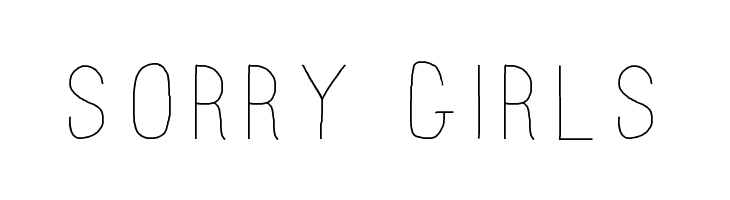 SORRY%2BGIRLS Mossy Font