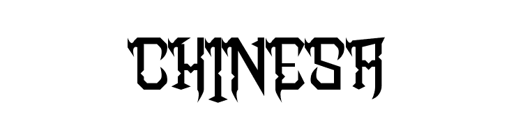 chinesa Sharp Heart Font