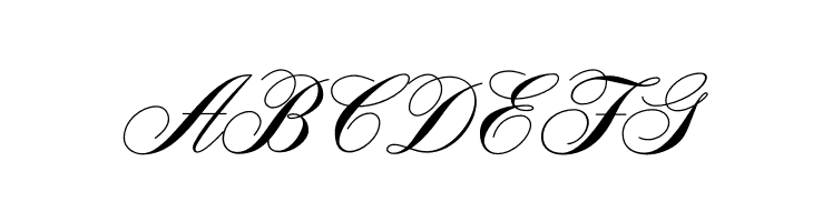 ABCDEFG AeroliteScriptCP2 Font