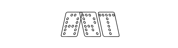 Domino normal kursiv omrids  Free Fonts Download