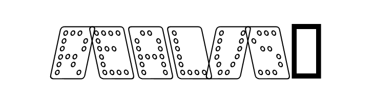 Domino normal kursiv omrids  Free Fonts Download