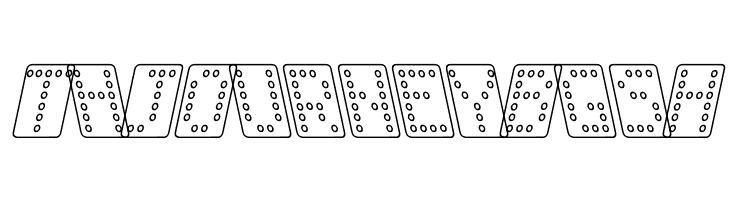 Domino normal kursiv omrids  Free Fonts Download