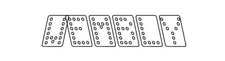 Domino normal kursiv omrids  Free Fonts Download