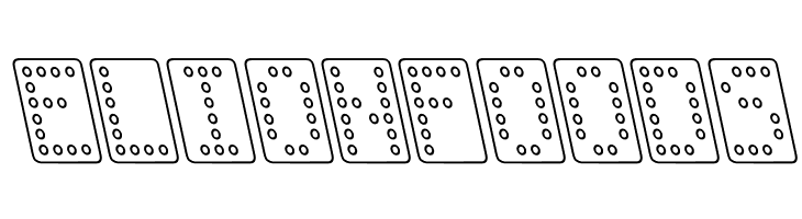 Domino normal kursiv omrids  Free Fonts Download