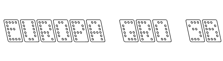 Domino normal kursiv omrids  Free Fonts Download