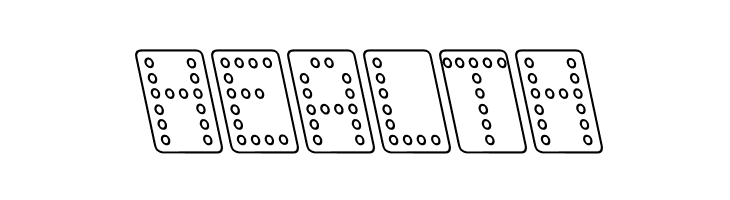 Domino normal kursiv omrids  Free Fonts Download
