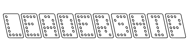 Domino normal kursiv omrids  Free Fonts Download