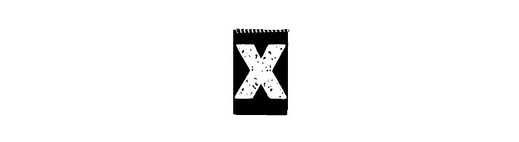 Corner Dark Just X  Free Fonts Download