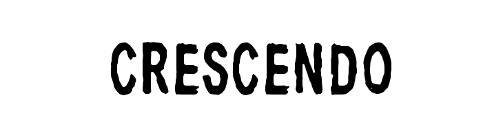 CRESCENDO Big Bubu Font