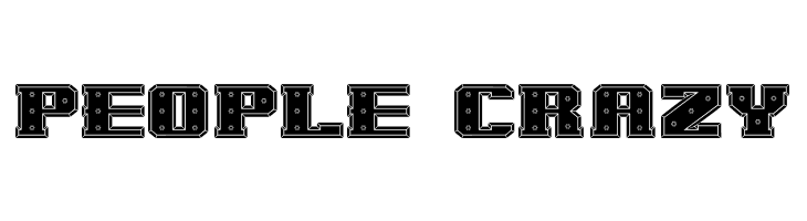 IronCladBoltedRaised  Free Fonts Download
