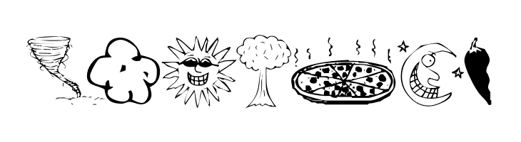 KR Silly Art Dings  Free Fonts Download