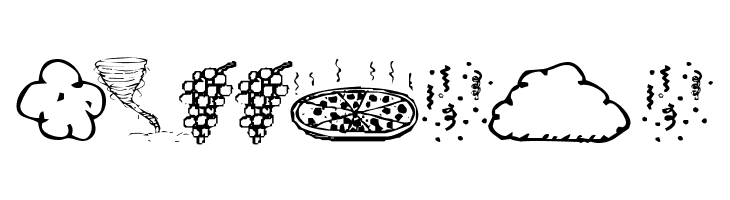 KR Silly Art Dings  Free Fonts Download