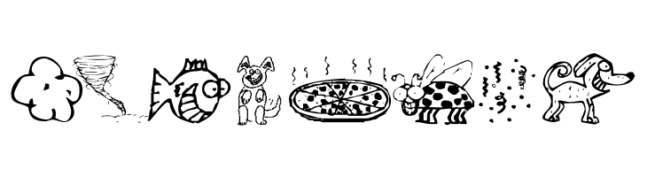 KR Silly Art Dings  Free Fonts Download